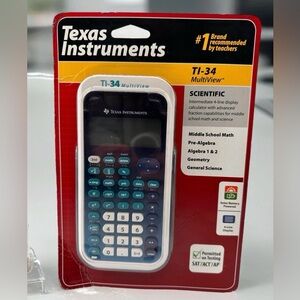 Texas Instruments TI-34 MultiView SAT ACT AP 4 Line Scientific Calculator